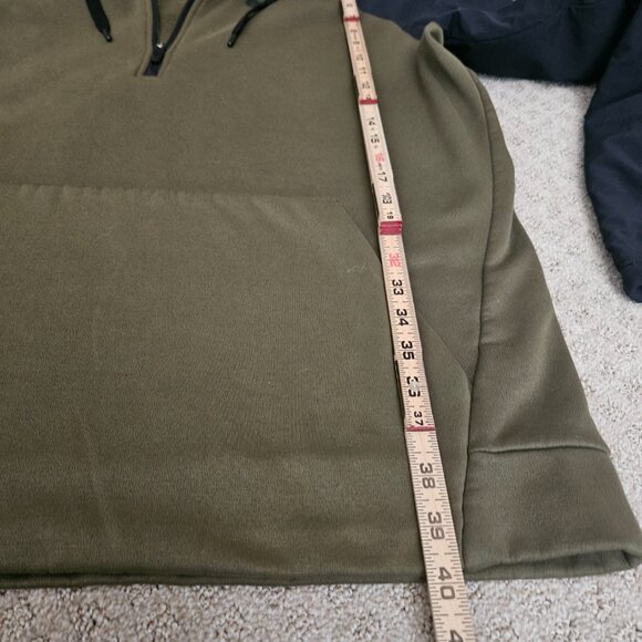 Nike Dri-Fit Men's Sweatshirt SZ Large Green/Black Hoodie Pullover Run Gym sport - Picture 13 of 14